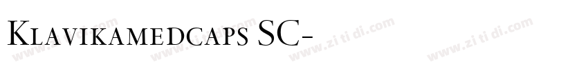 Klavikamedcaps SC字体转换